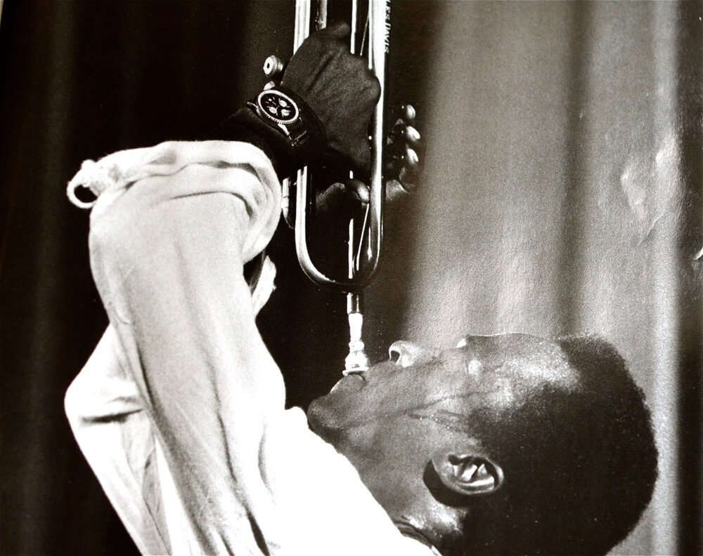 Miles Davis wearing Breitling Navitimer Chronograph
