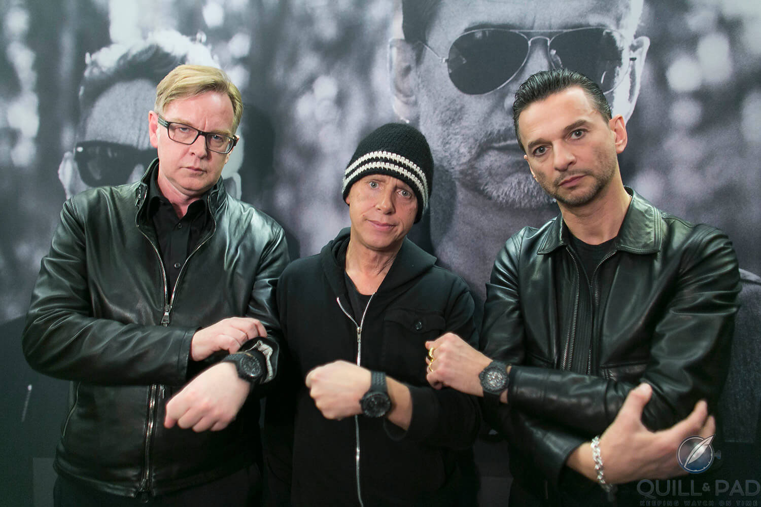 Depeche Mode wearing limited edition Hublots in their honor