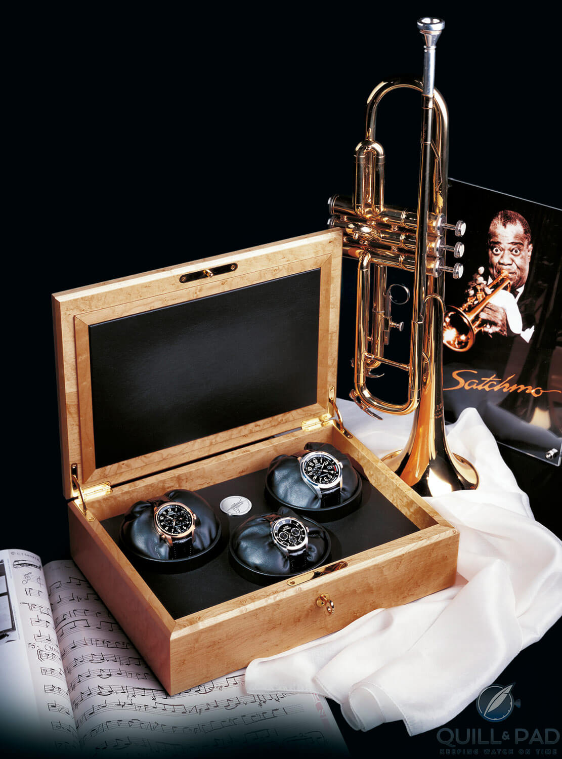 Oris’ Louis Armstrong collector’s edition of three watches from 2000 in honor of Satchmo’s 100th birthday