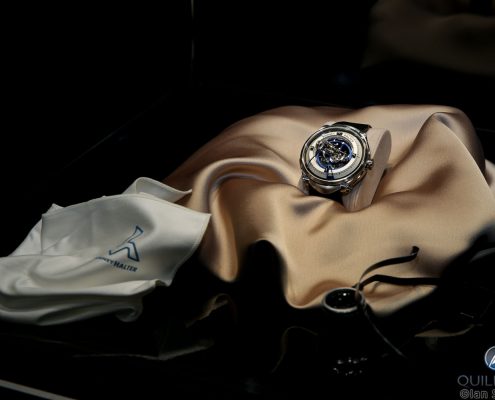 Vianney Halter Deep Space Tourbillon on display at the "Watchmakers: The Masters of Art Horology" exhibition at Maxxi, Rome