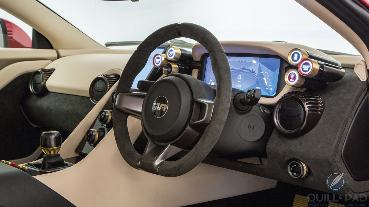 Dashboard of the 2018 TVR Griffith
