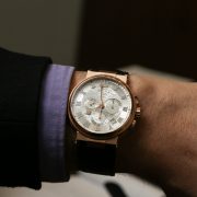 Breguet Marine Chronographe Reference 5527 in pink gold