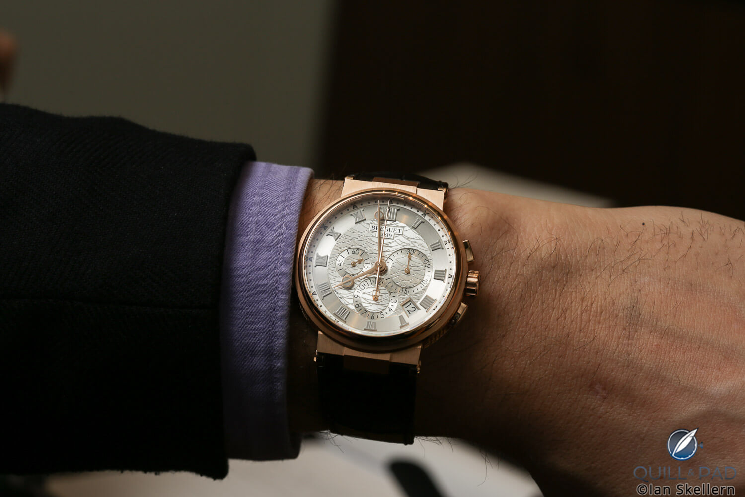Breguet Marine Chronographe Reference 5527 in pink gold