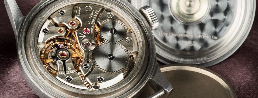 IWC Caliber 89 seen under the back cover of this Mark XI (photo courtesy of Watch Club London)