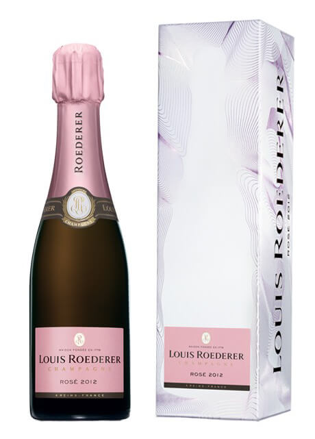 Louis Roederer Rosé 2012 vintage champagne half bottle