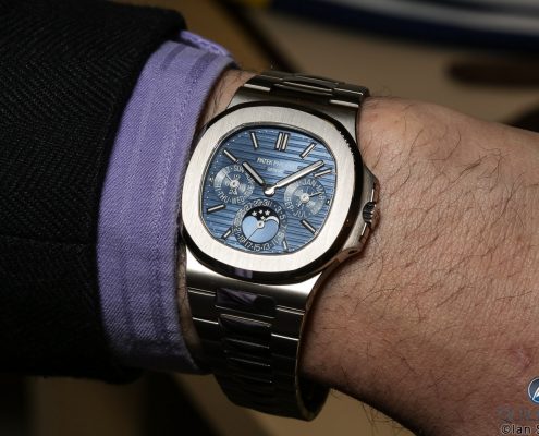 Patek Philippe Nautilus Perpetual Calendar Reference 5740 on the wrist