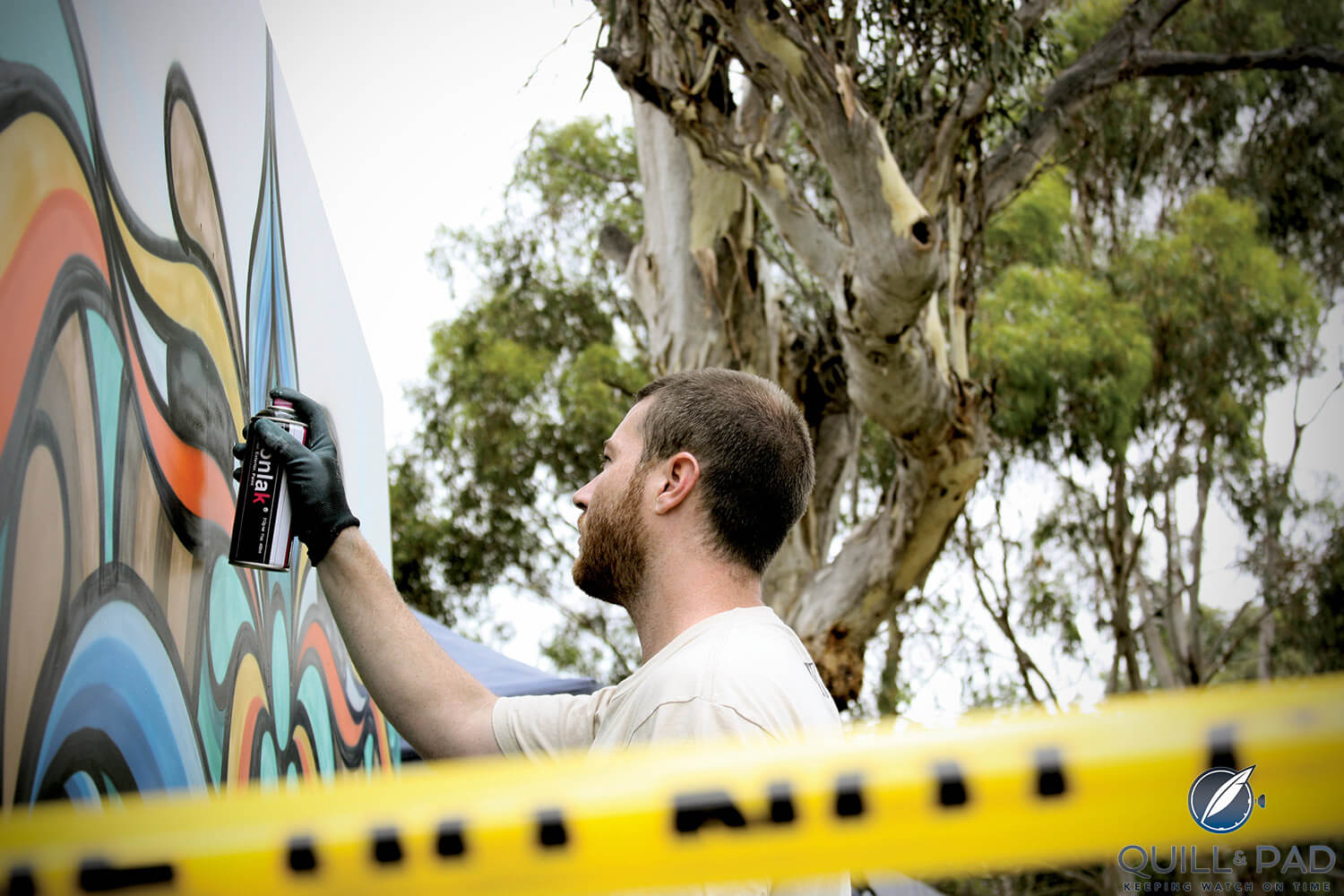 Annual Adelaide Hills street art competition hosted by Longview Vineyards winemakers Mark and Peter Saturno