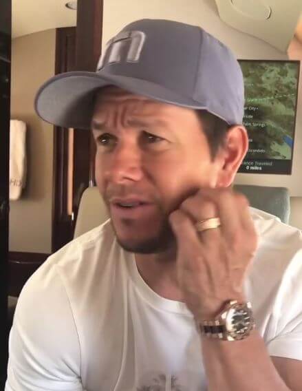 Mark Wahlberg wearing a Rolex GMT Master II 
