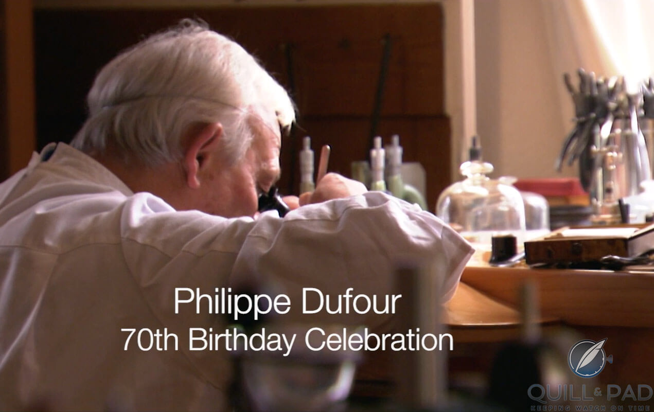 Philippe Dufour 70th Birthday Celebration Film Quill Pad