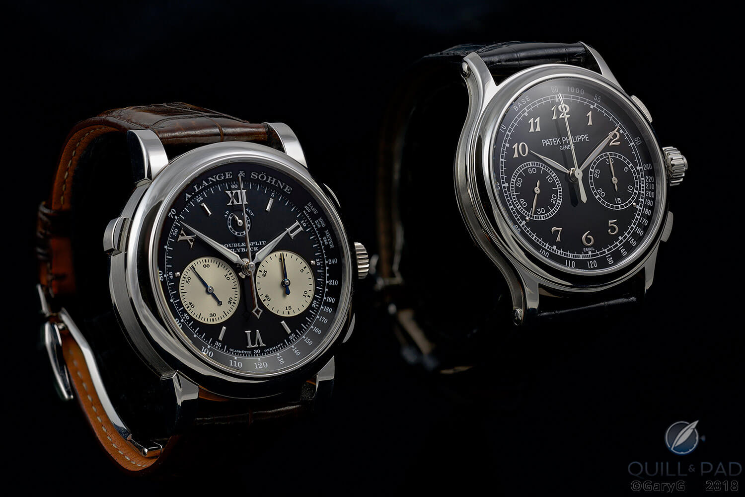 Side by side: A. Lange & Söhne Double Split and Patek Philippe Reference 5370P