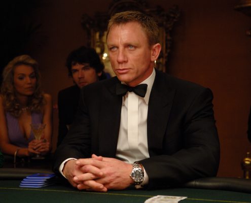 Daniel Craig as James Bond wearing an Omega Seamaster in Casino Royale