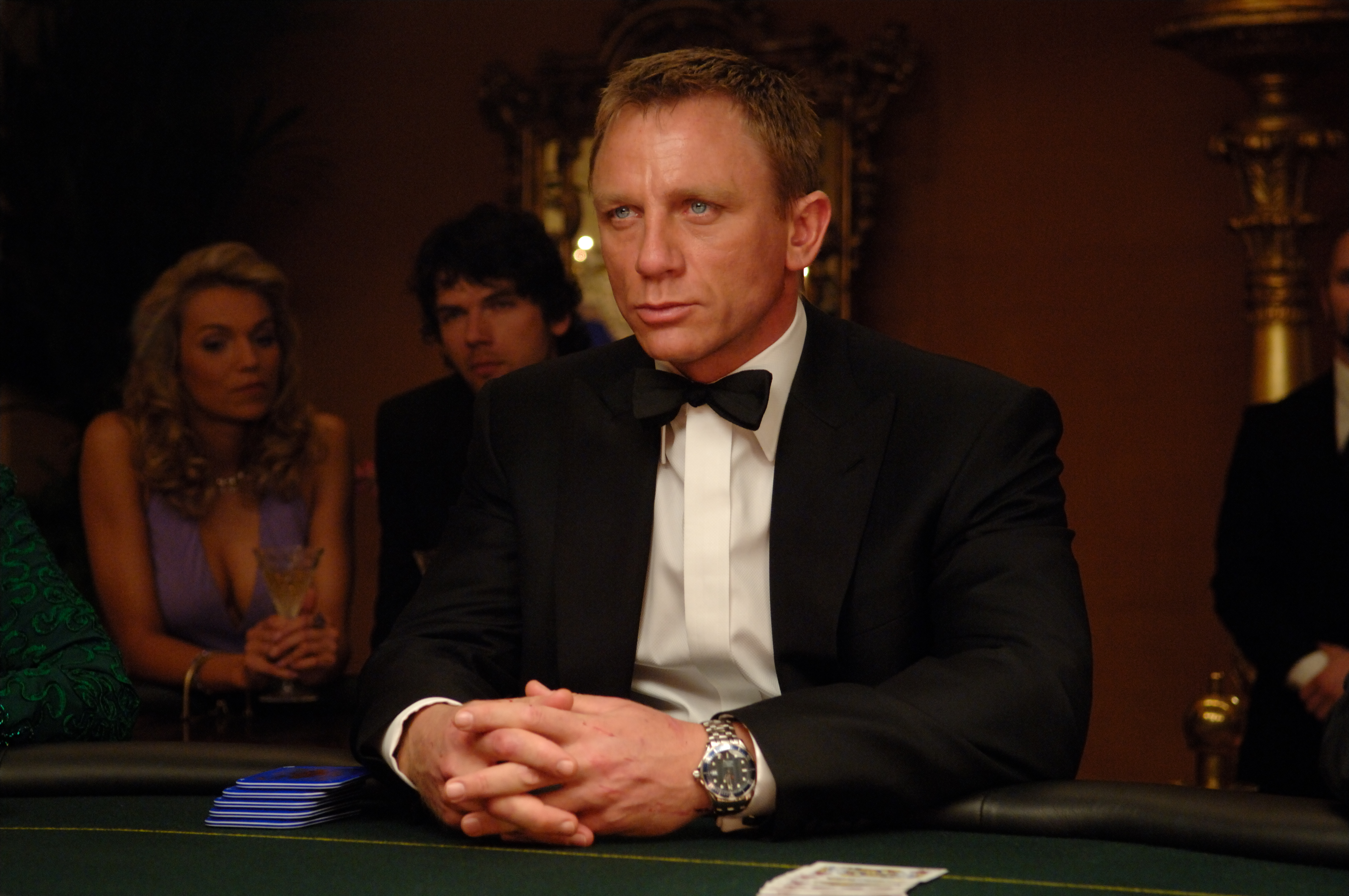 Daniel Craig as James Bond wearing Omega in Casino Royale
