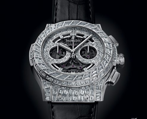 Hublot Classic Fusion Aerofusion Chronograph High Jewellery in white gold