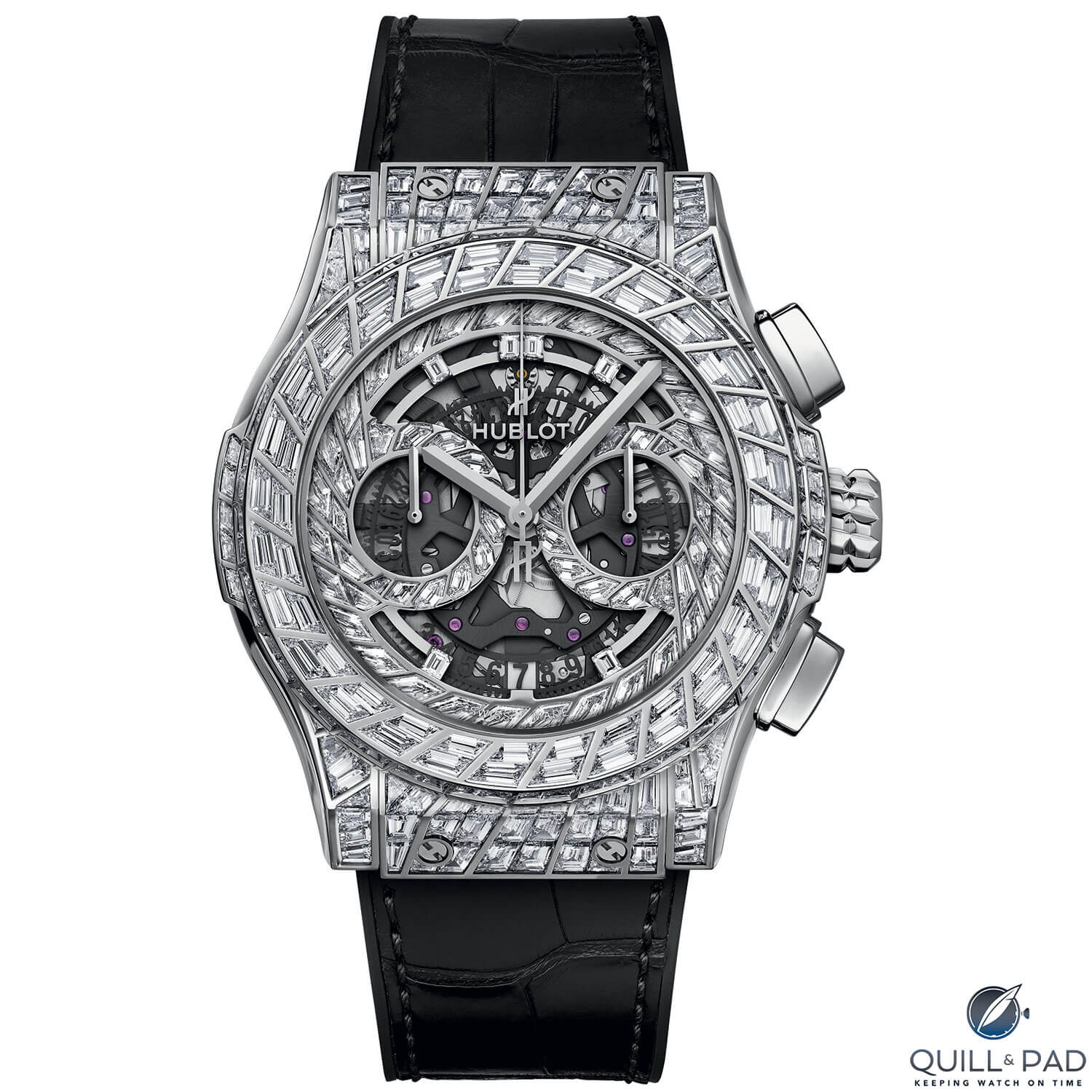 Hublot Classic Fusion Aerofusion Chronograph High Jewellery in white gold