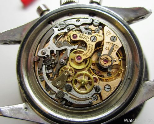 Omega Caliber 321 chronograph movement (photo courtesy WatchGuy.co.uk)