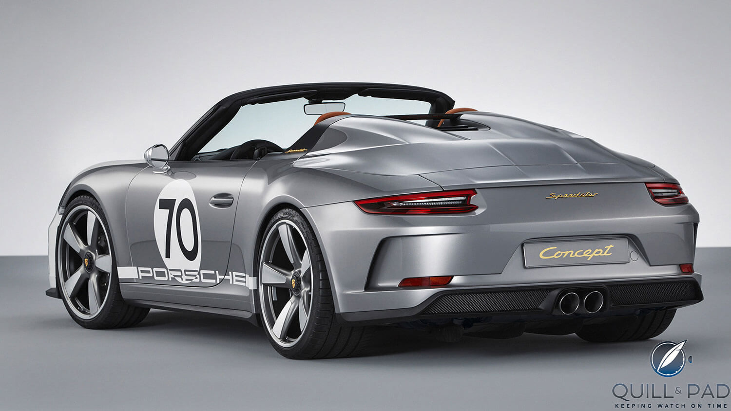 View from the back of the Porsche 911 Speedster Concept