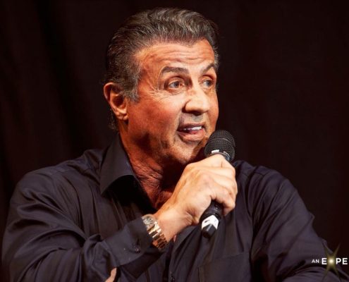 Sylvester Stallone wearing a Patek Philippe Nautilus Reference 5980R