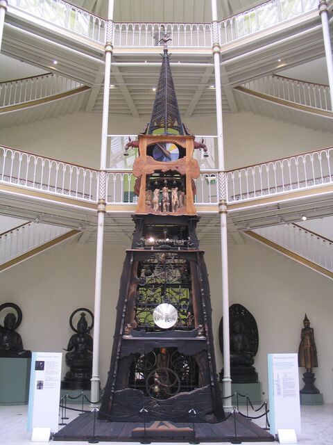 Edinburgh’s Millennium Clock Tower in its original position in the National Museum of Scotland