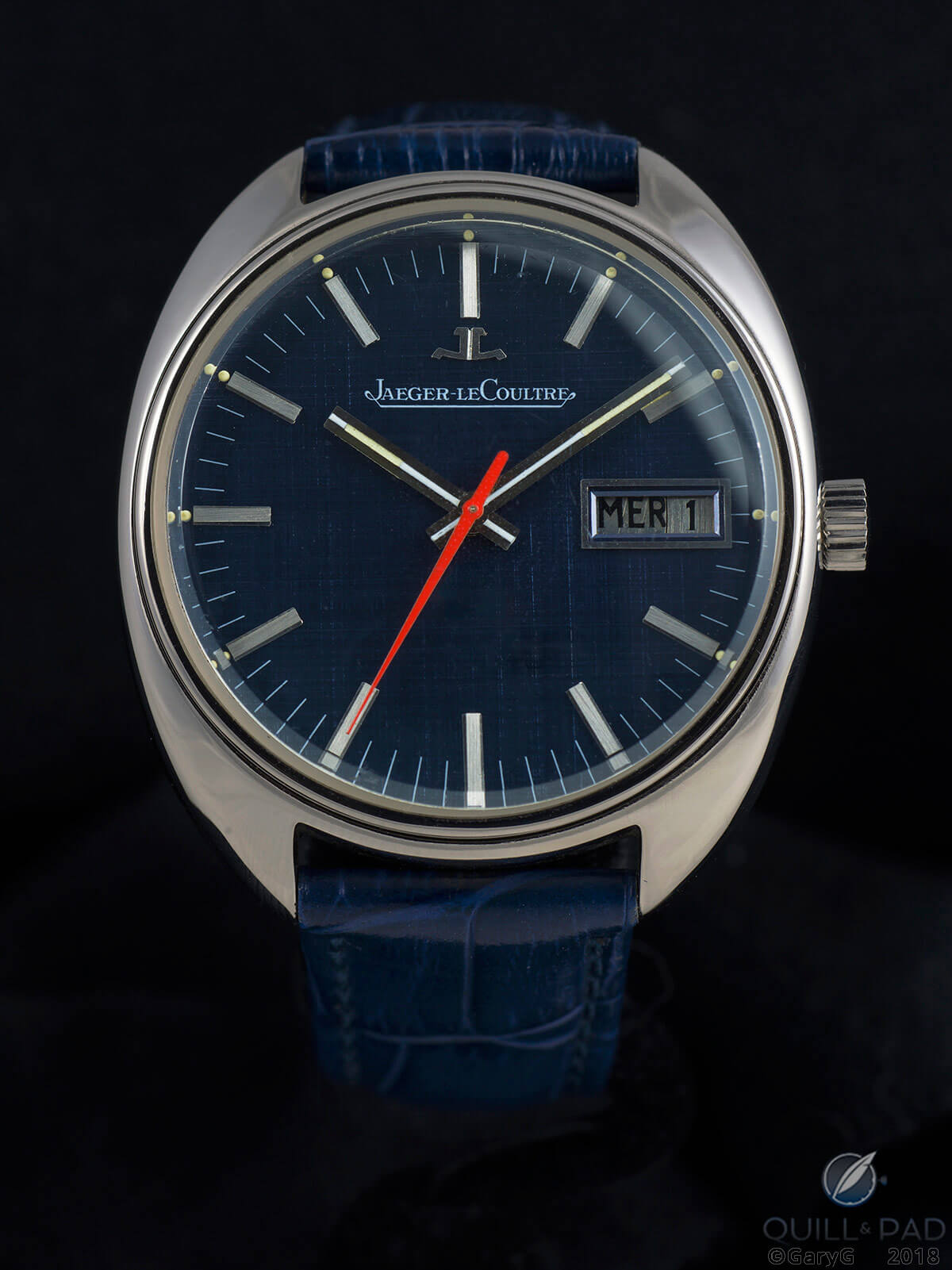 Am I blue? Jaeger-LeCoultre prototype watch showing its blue persona