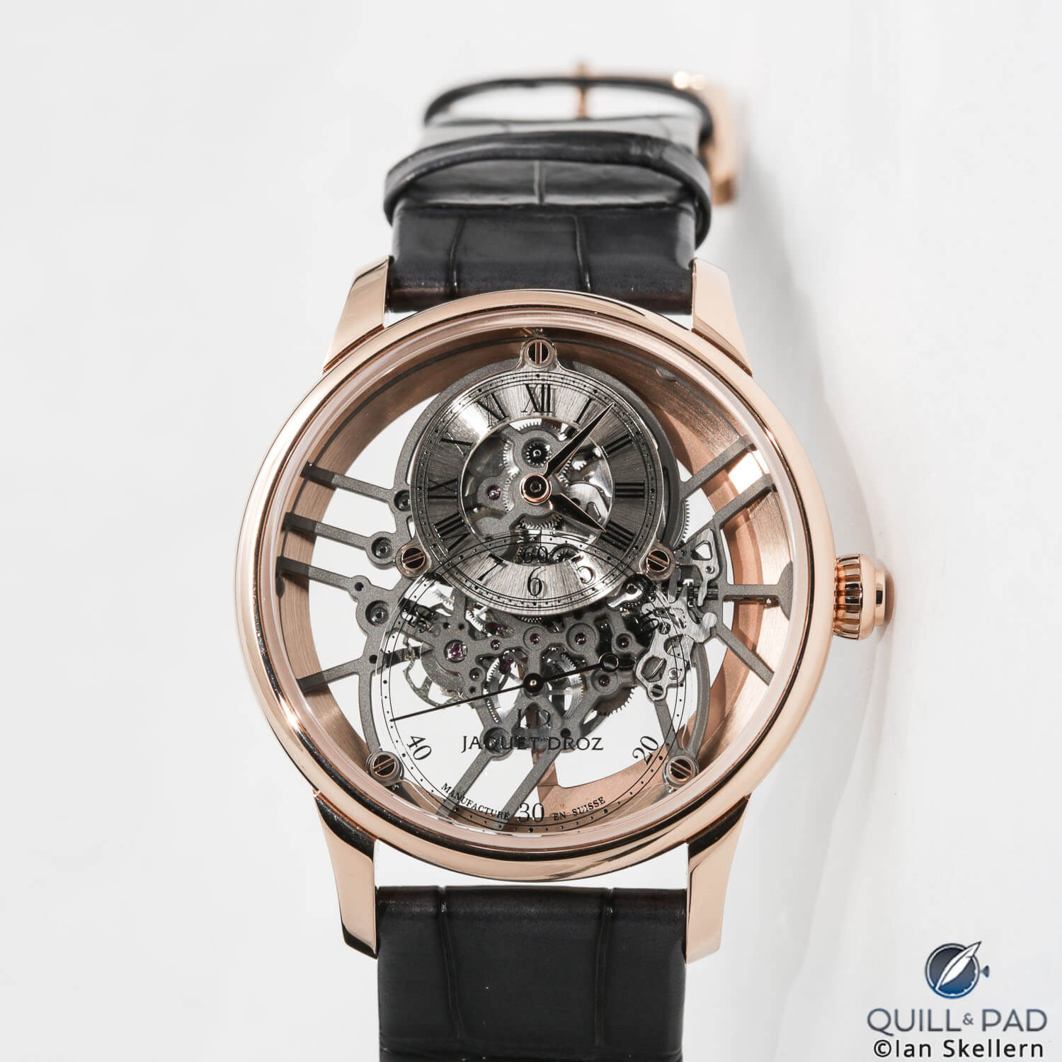 Jaquet Droz Grand Seconde Skelet-One in red gold