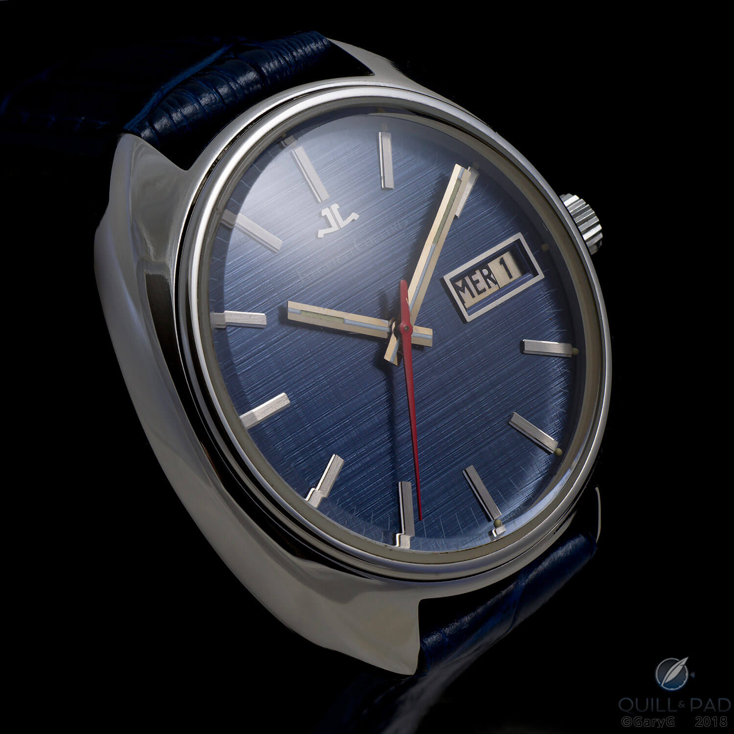 Parting shot: Jaeger-LeCoultre Caliber 906 prototype with blue dial