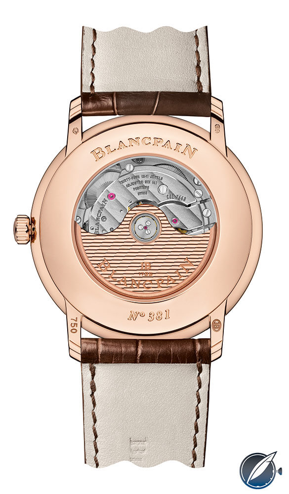 Through the wallpaper of the Blancpain Villeret Ultraplate Reference 6653-3642-55B