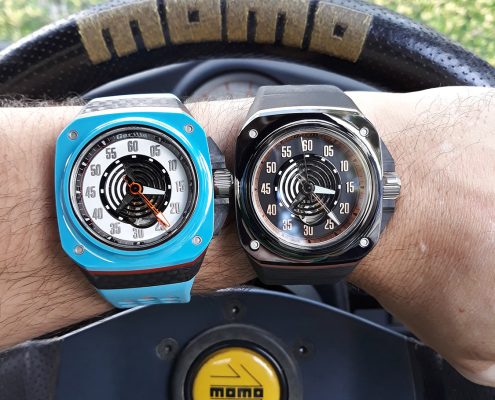 Gorilla Fastback GT Mirage and Bandit on the wrist