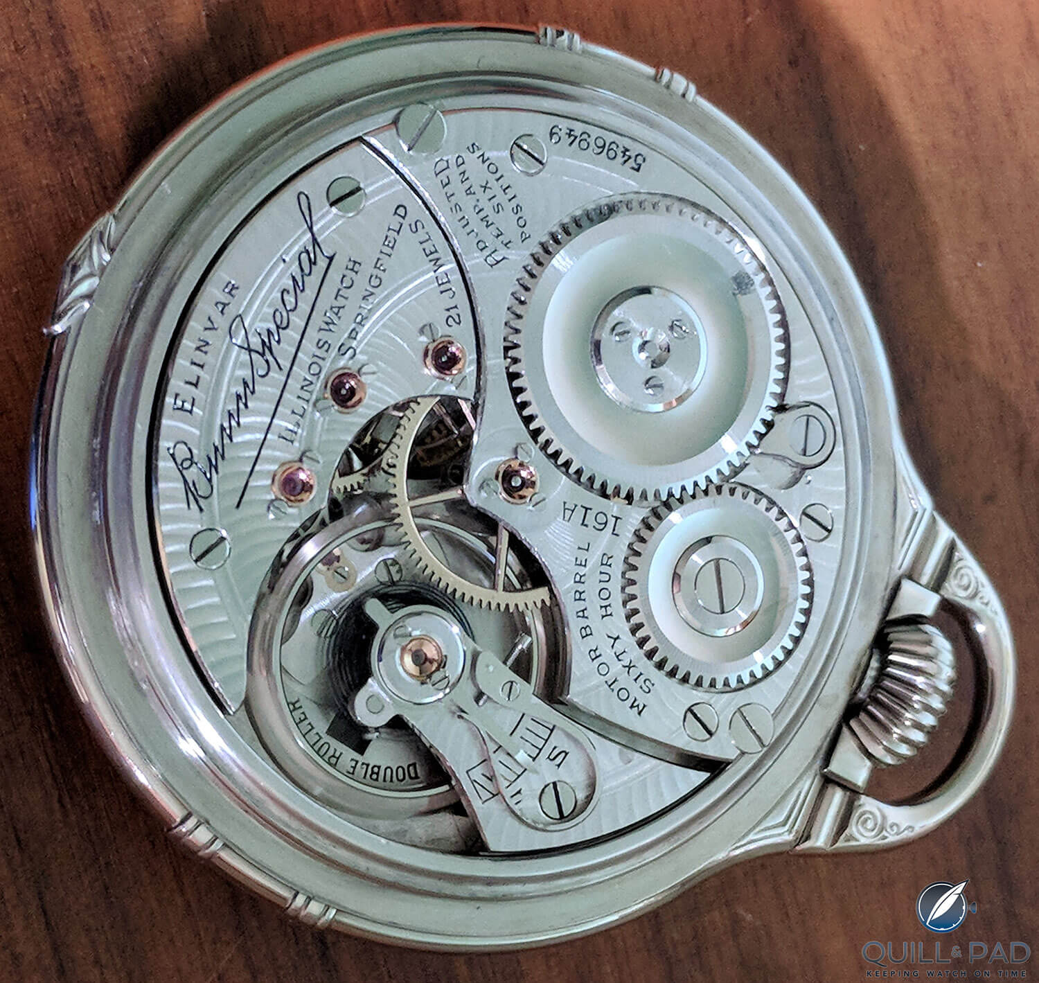 Illinois Bunn Special railroad chronometer circa 1931 (photo courtesy Derek Weinberg)