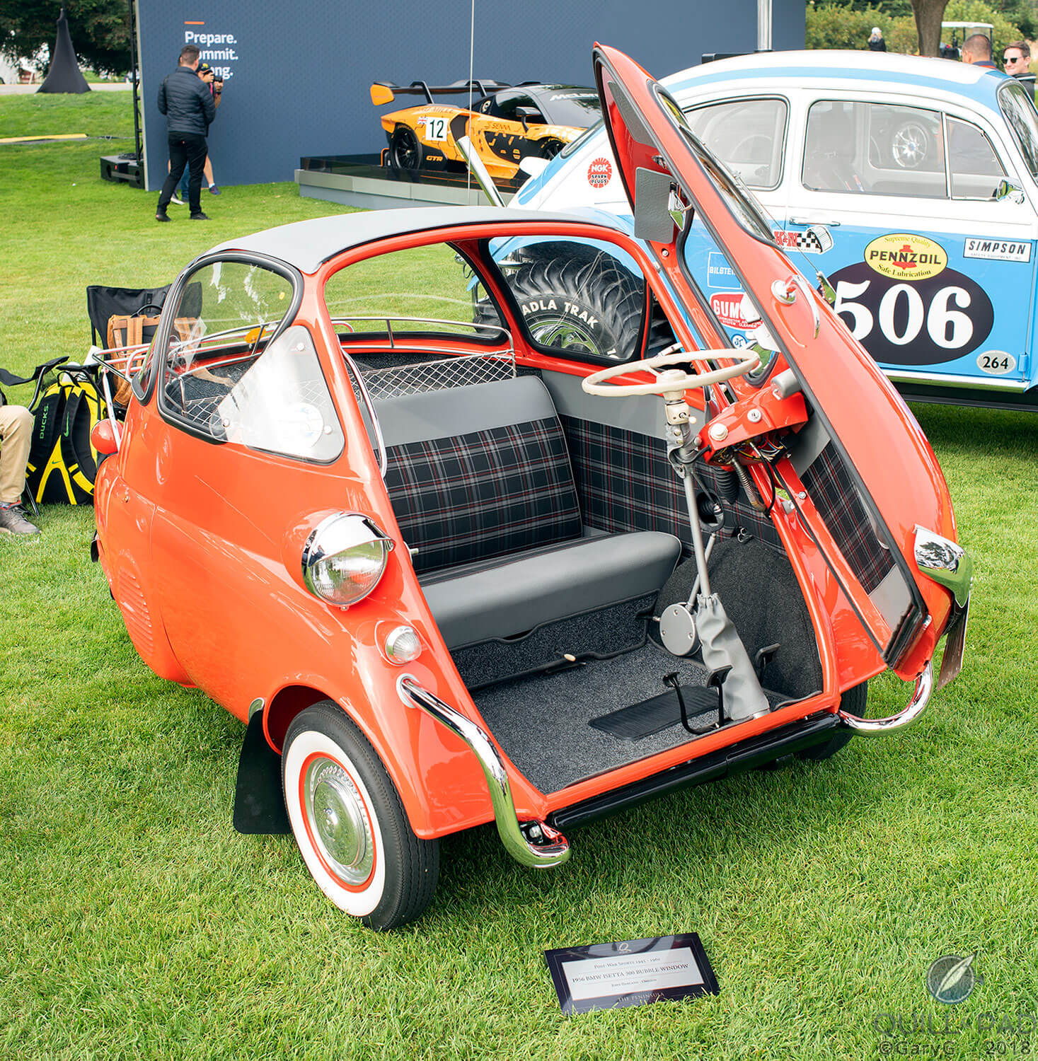 The tiny: 1956 BMW Isetta 300 Bubble Window at The Quail, 2018