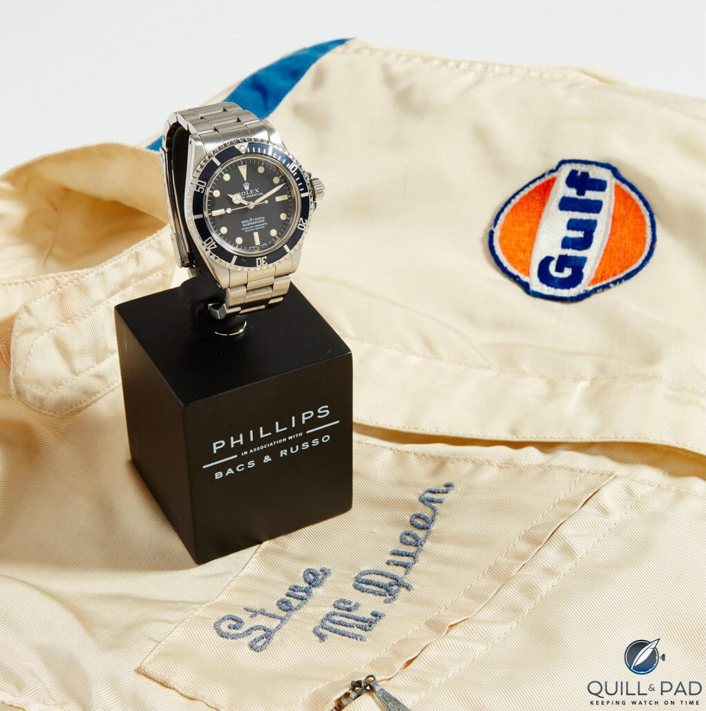 Steve McQueen Rolex Submariner out of Phillips auction