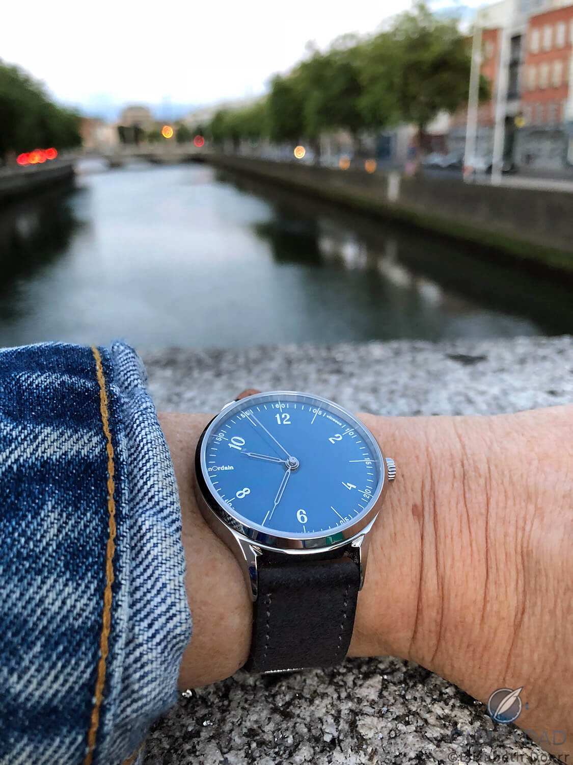 anOrdain Model 1 on the wrist in Dublin
