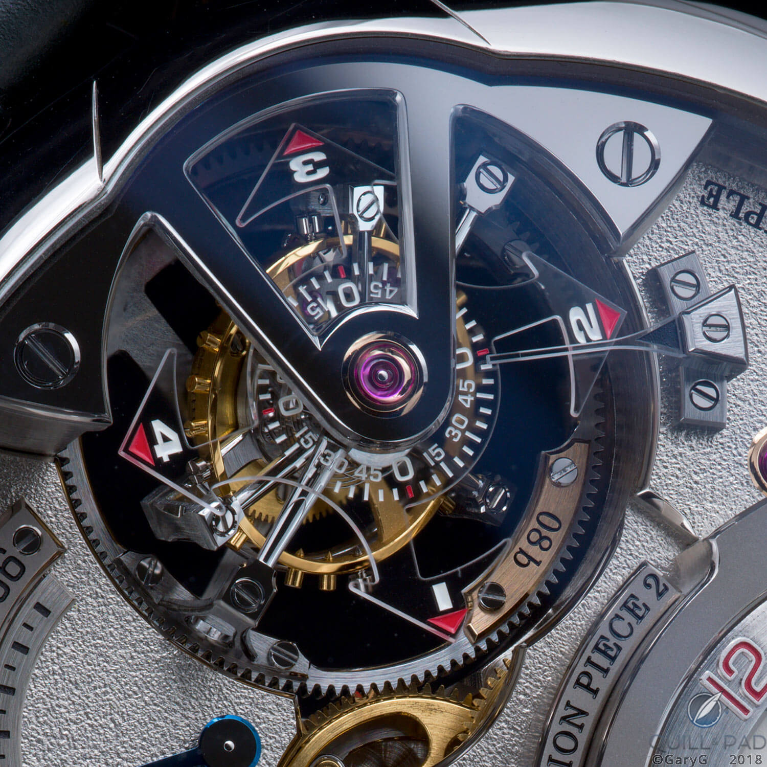 Right side up, with special sauce: right-side inclined double tourbillon, Invention Piece 2