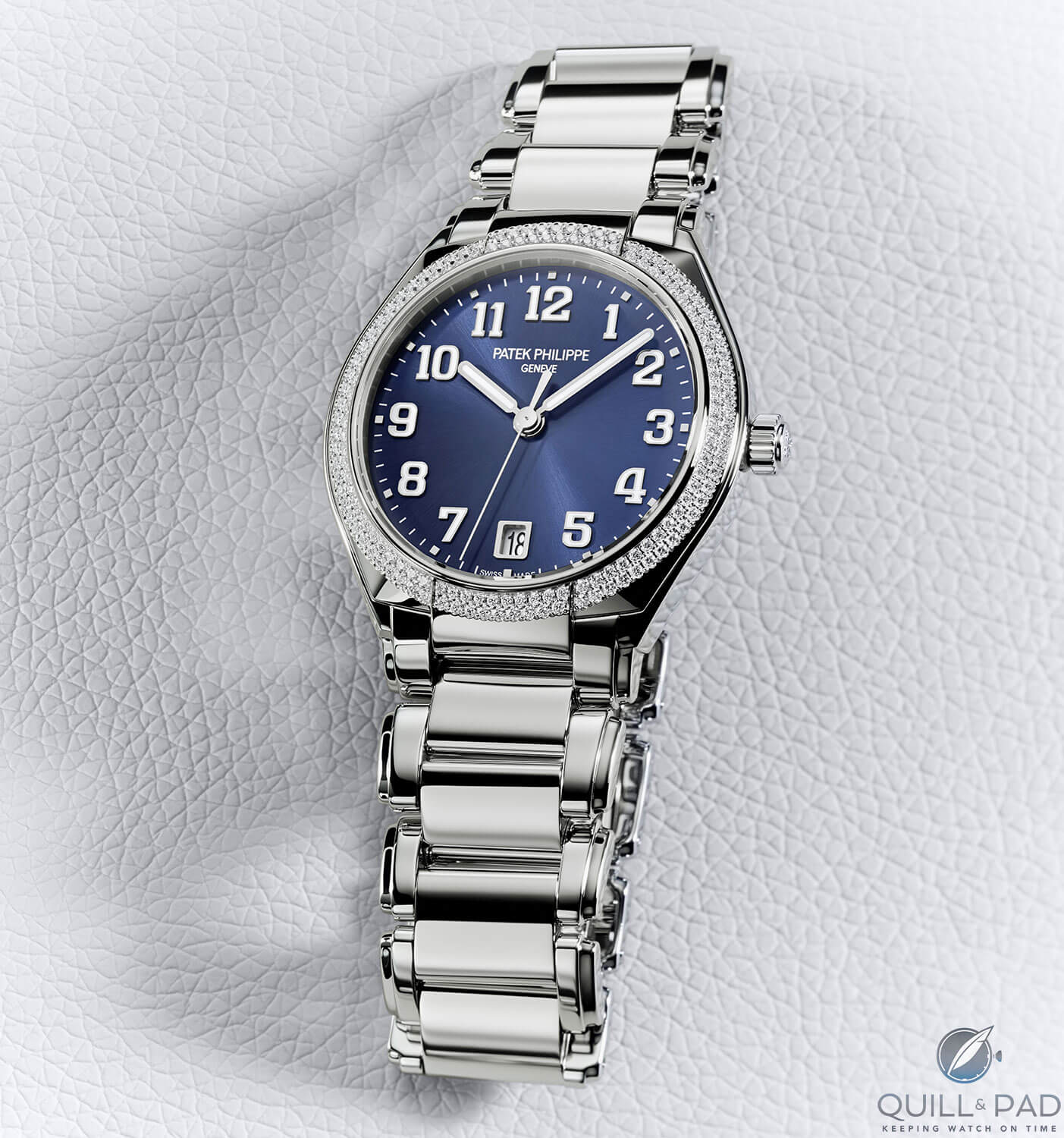 Patek Philippe Twenty-4 Automatic with blue dial in stainless steel