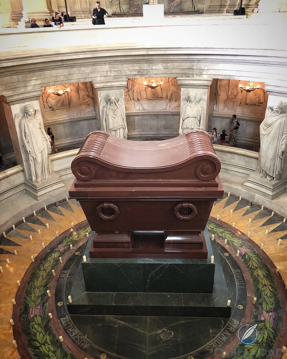You are there: photo of the tomb of Breguet customer Napoleon from RedBar’s coverage of Adam Craniotes’ Paris tour with Breguet (photo courtesy RedBar Group)