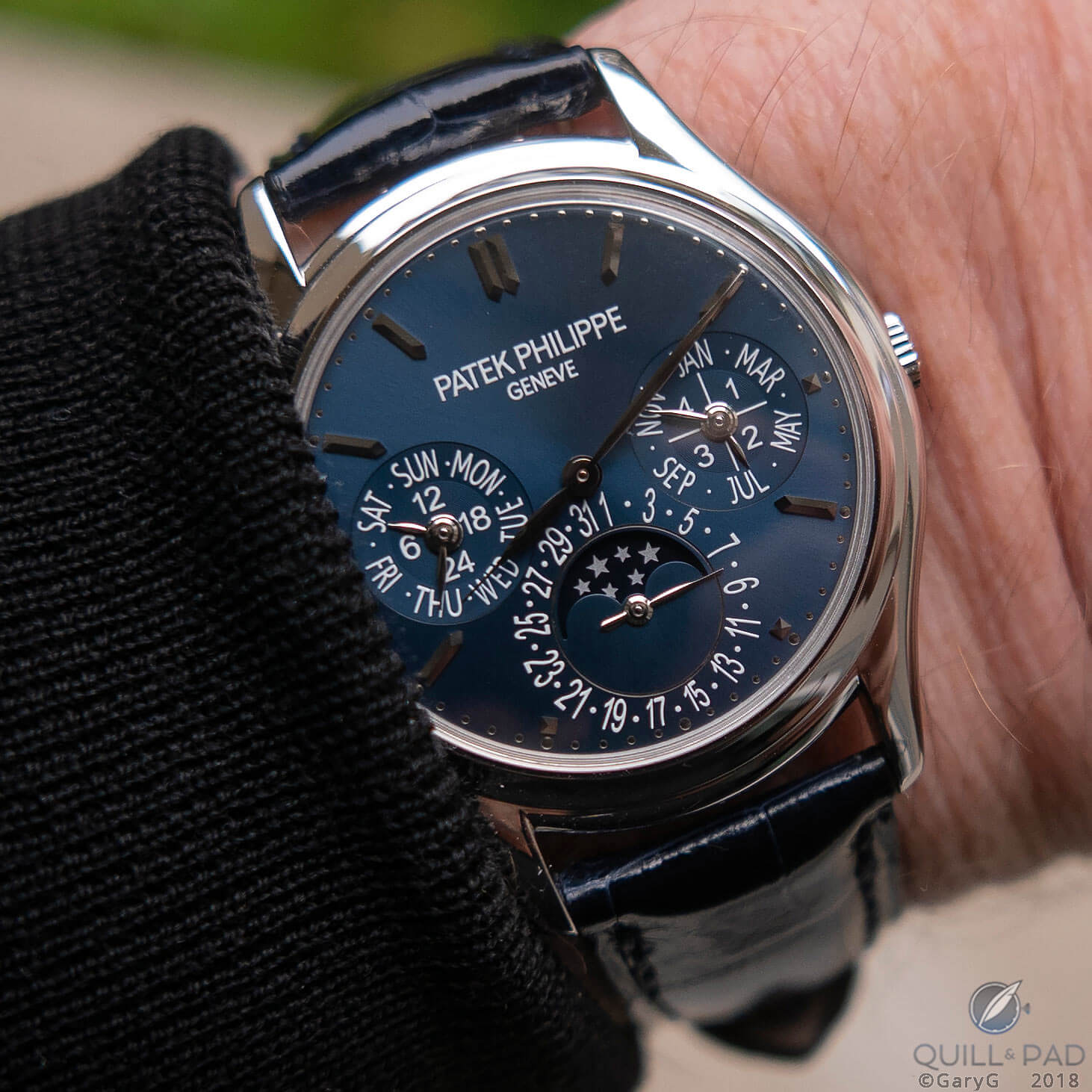 More detail in a future “Why I Bought It”: Patek Philippe Reference 3940P blue dial “Vintage”