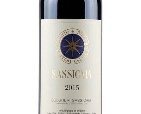 Tenuta San Guido Sassicaia 2015 label