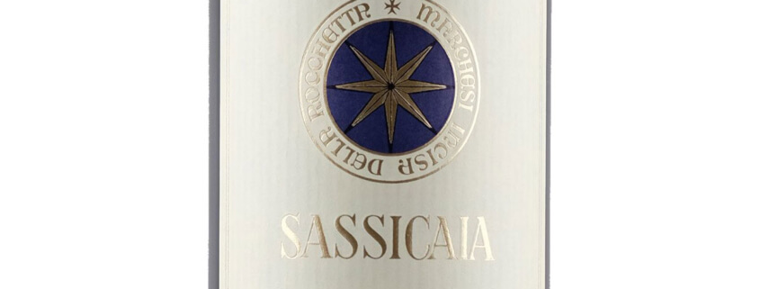 Tenuta San Guido Sassicaia 2015 label