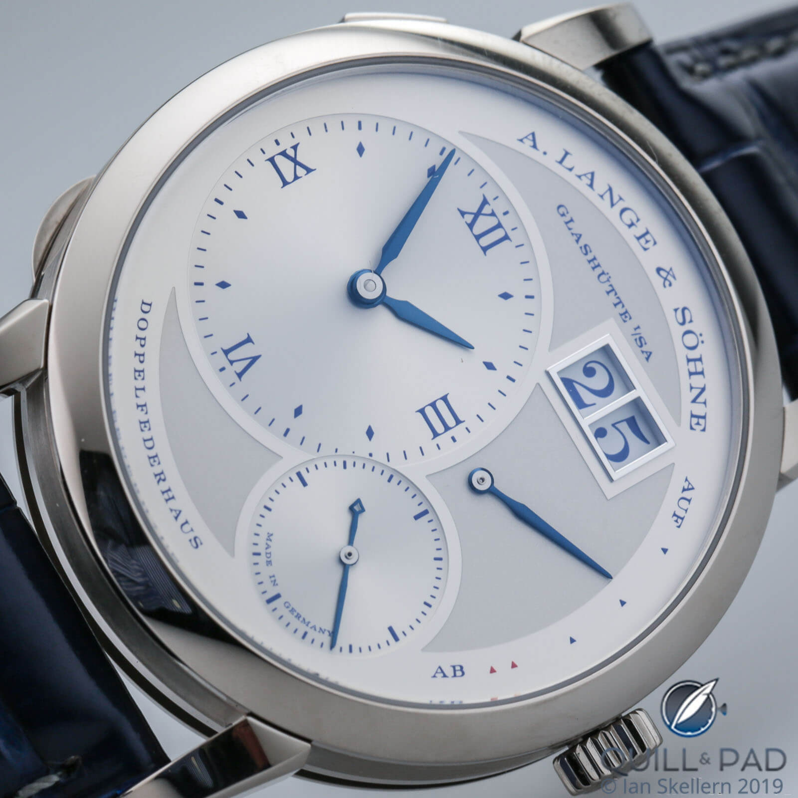 Dial of the A. Lange & Söhne Lange 1 25th Anniversary Edition