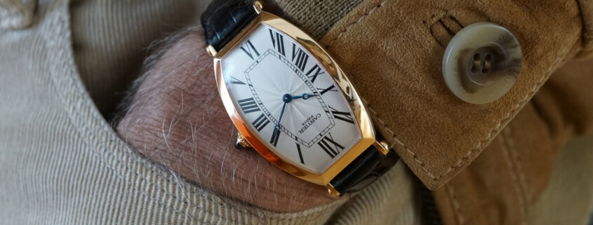 Cartier Tonneau on the wrist