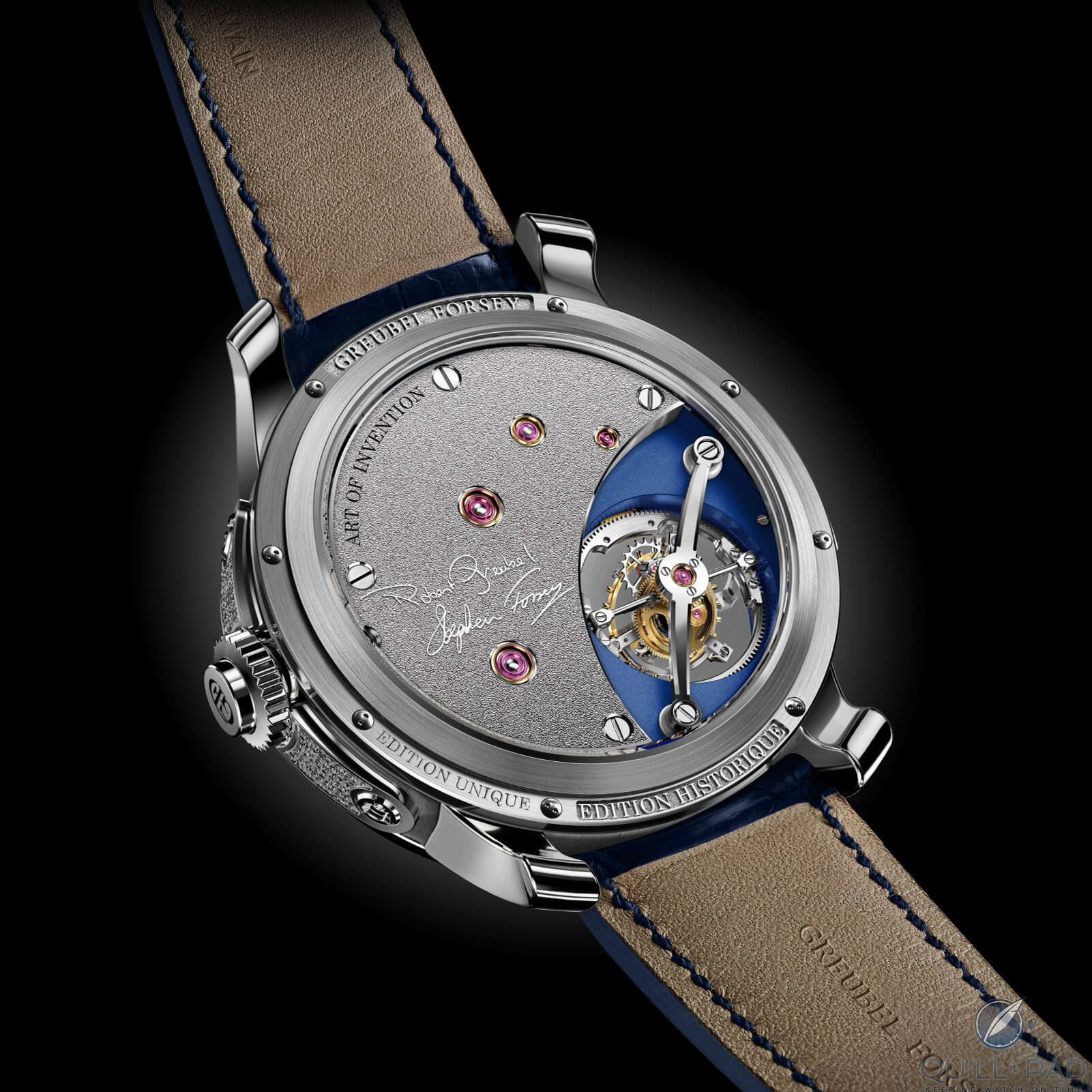 Back of the Greubel Forsey Art Piece Edition Historique