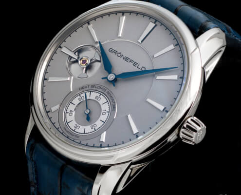 The OG: the author’s Grönefeld 1941 Remontoire with silver dial