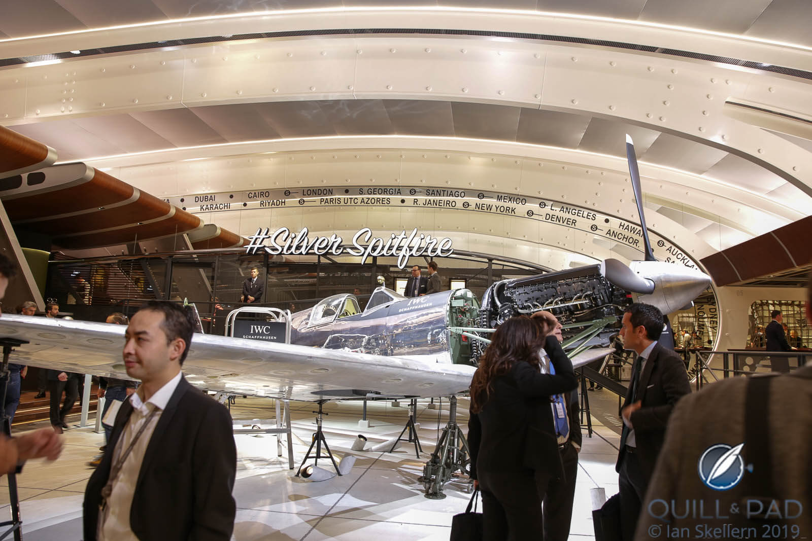 Original restored Spitfire at the IWC stand SIHH 2019