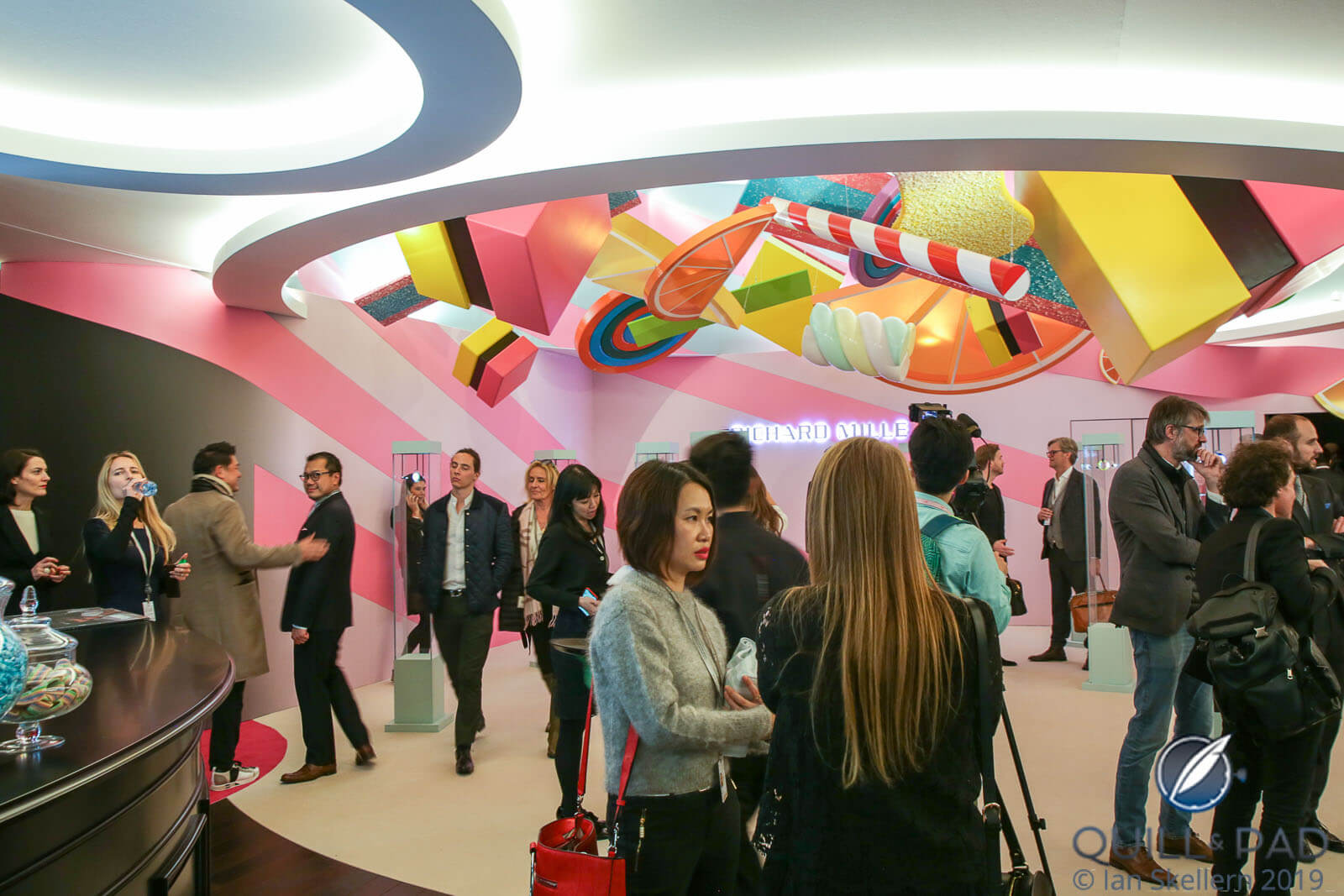 Candy-themed Richard Mille stand at the 2019 SIHH
