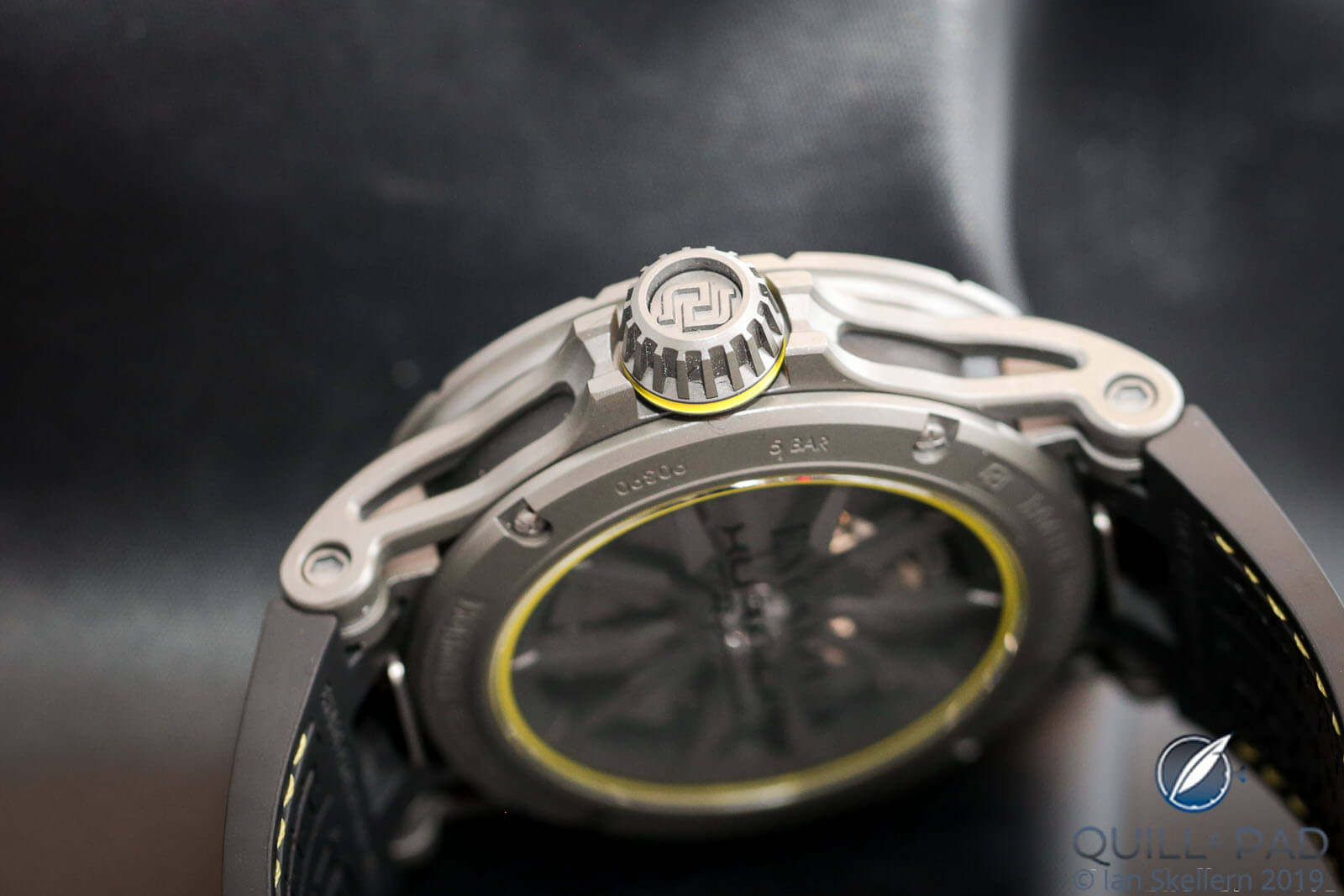 Crown of the Roger Dubuis Excalibur Huracán Performante
