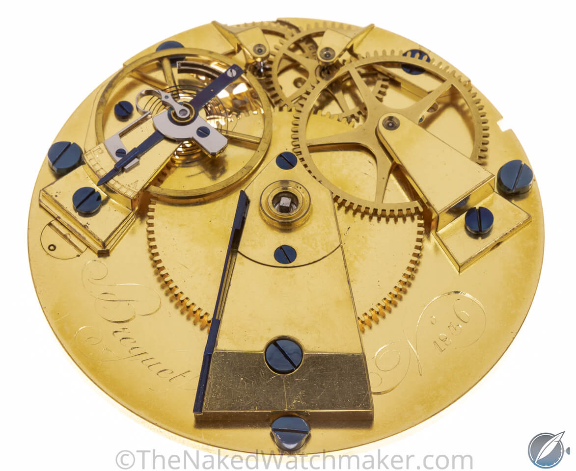 Symmetrical movement of the Abraham-Louis Breguet Souscription Pocket Watch circa 1805
