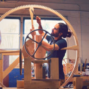 Rick Hale shaping wood gear