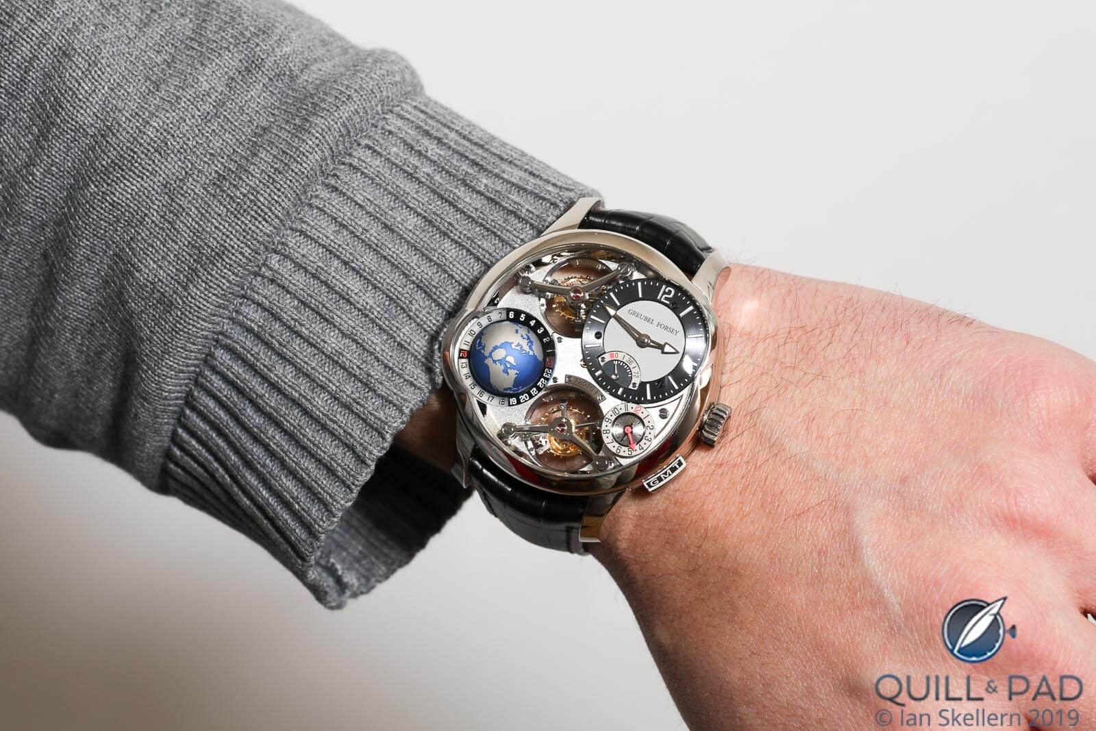 Greubel Forsey GMT Quadruple Tourbillon on the wrist
