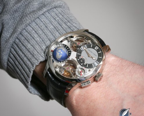 Greubel Forsey GMT Quadruple Tourbillon wristshot