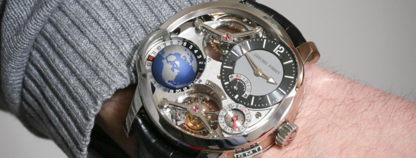 Greubel Forsey GMT Quadruple Tourbillon wristshot