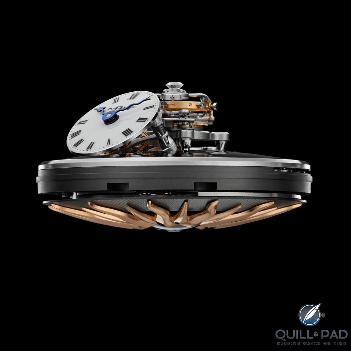 Vertical movement of the MB&F Legacy Machine FlyingT